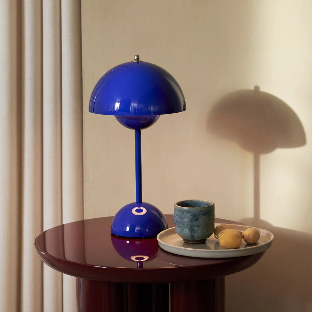 &Tradition Flowerpot VP3 Verner Panton 1968 - Cobalt Blue